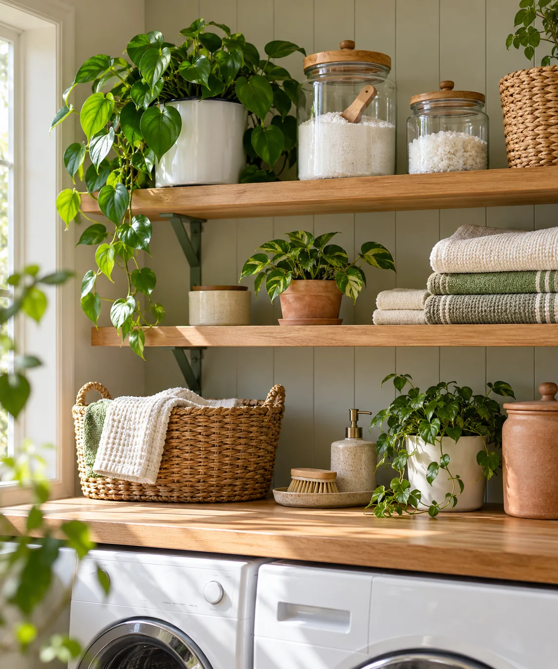 AI-generated editorial image inspired by indoor plant styling