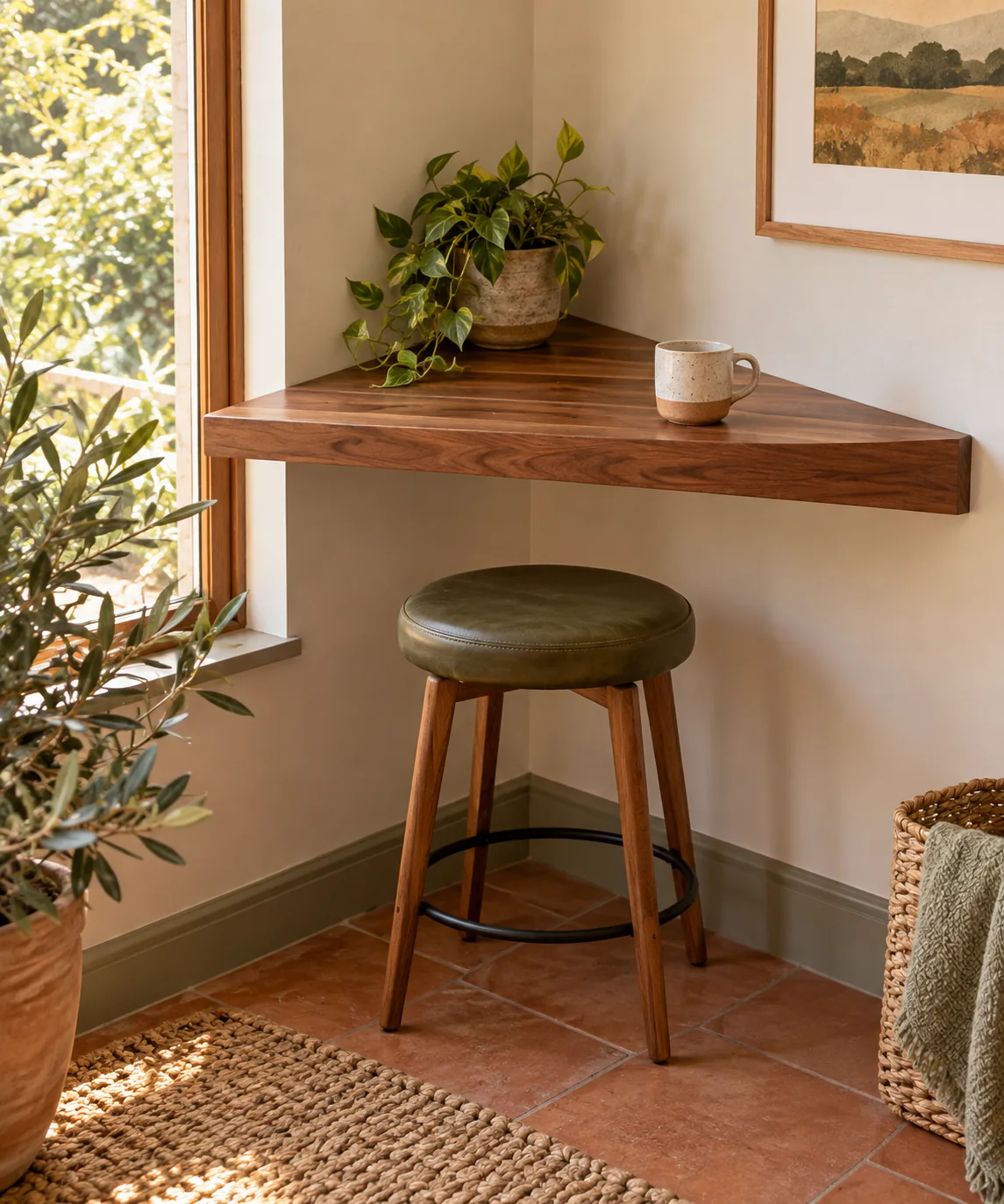 AI-generated editorial image inspired by dining nooks
