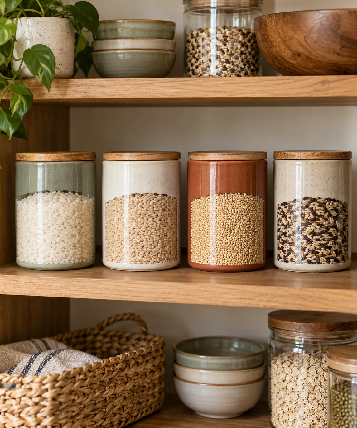 AI-generated editorial image inspired by pantry organization