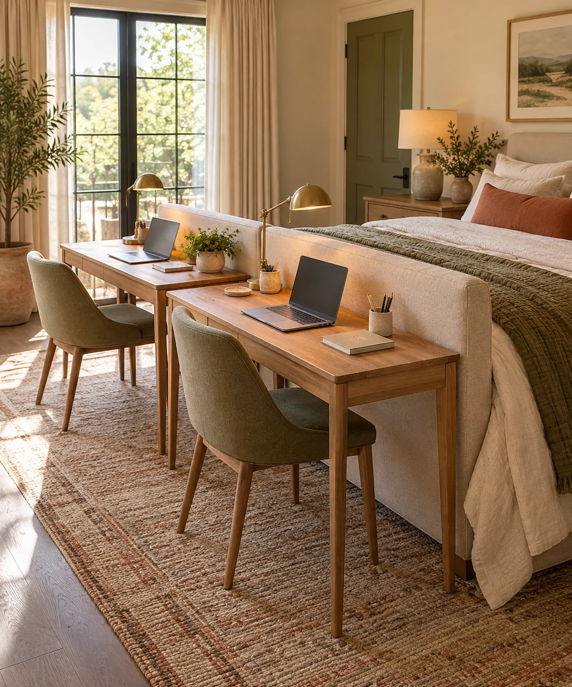 AI-generated editorial image inspired by small bedroom layouts