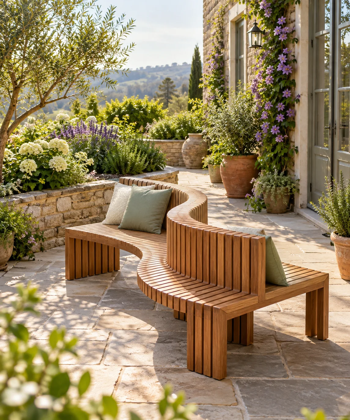 AI-generated editorial image inspired by patio seating ideas