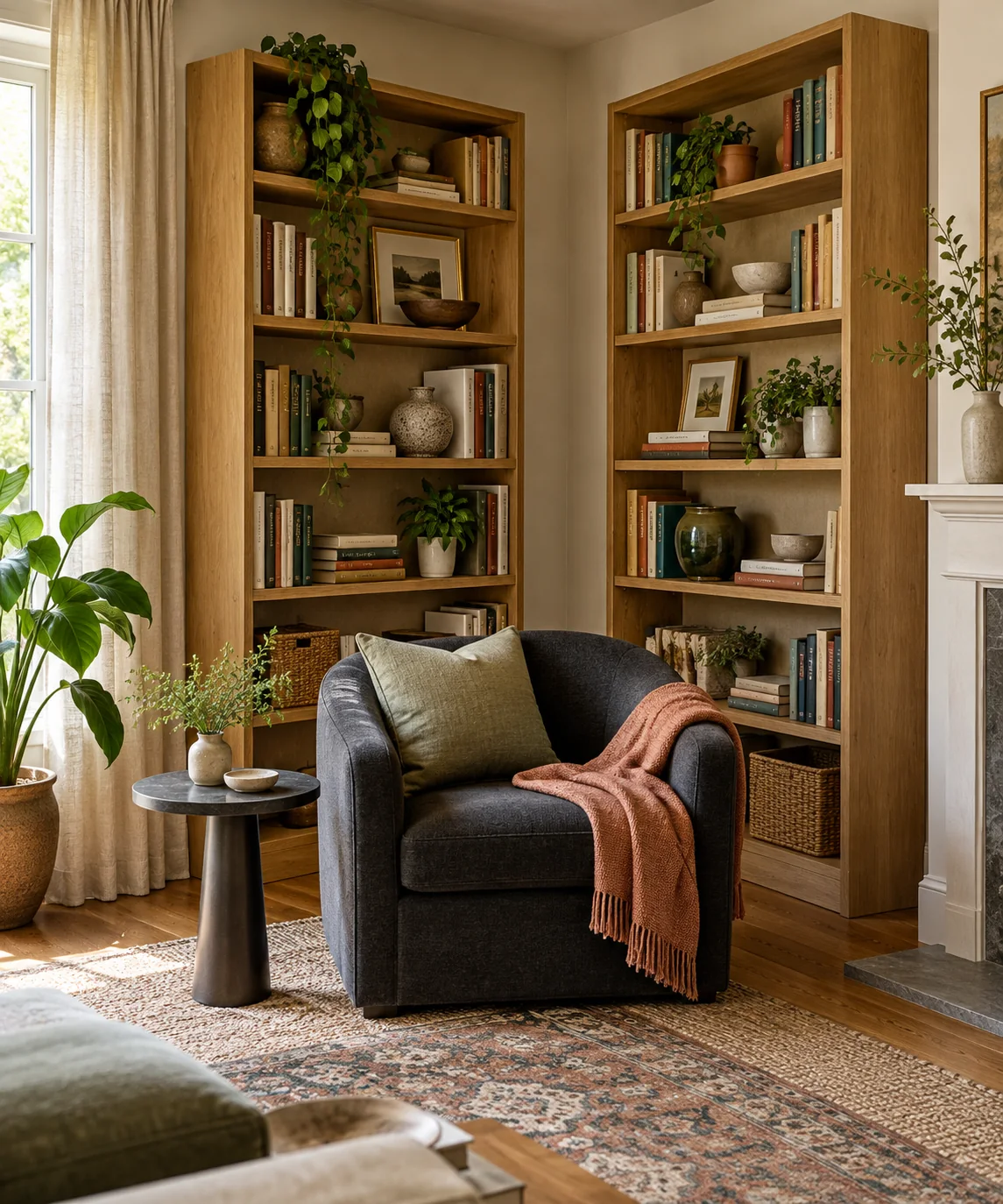 AI-generated editorial image inspired by reading corners