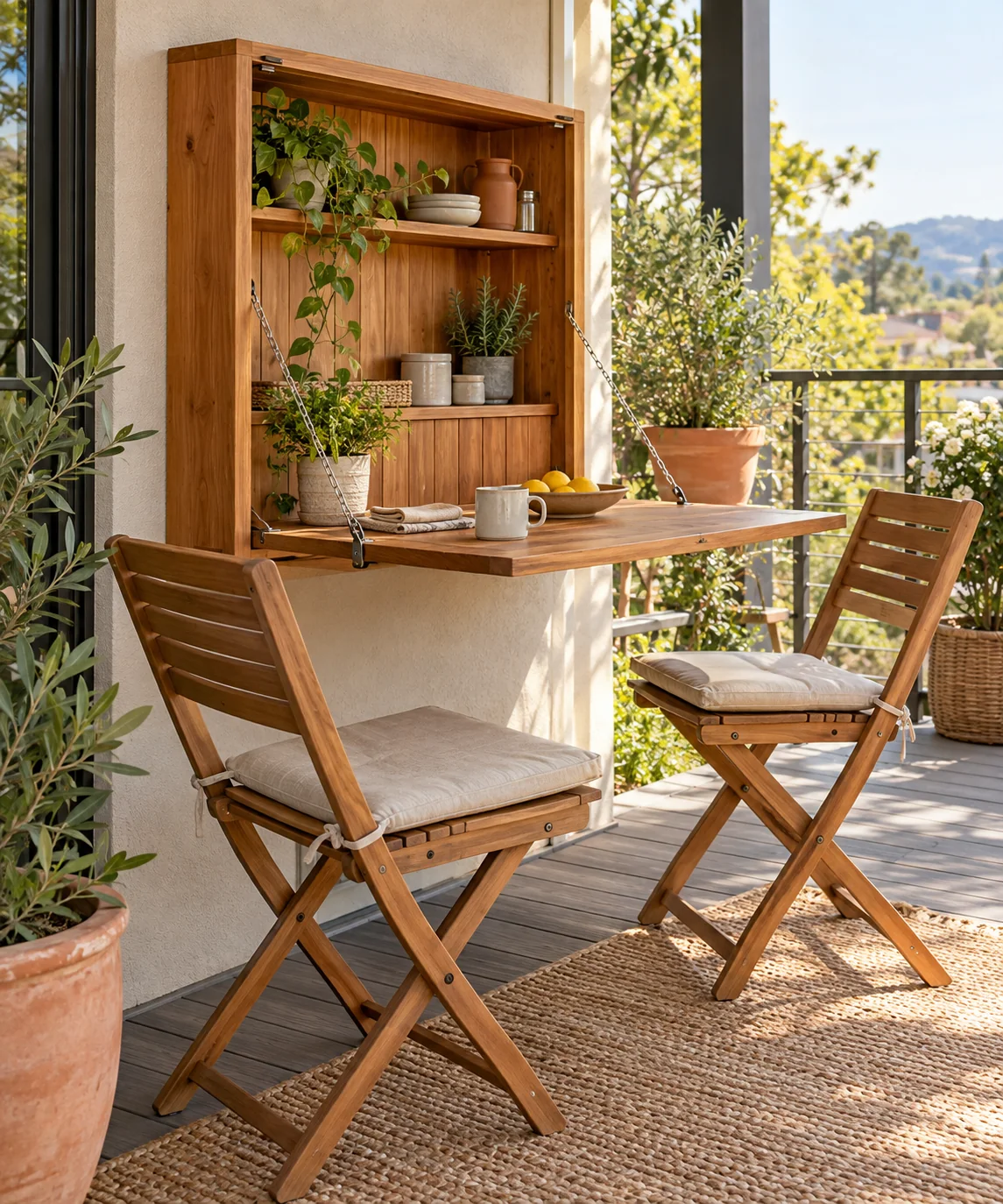 AI-generated editorial image inspired by patio seating ideas