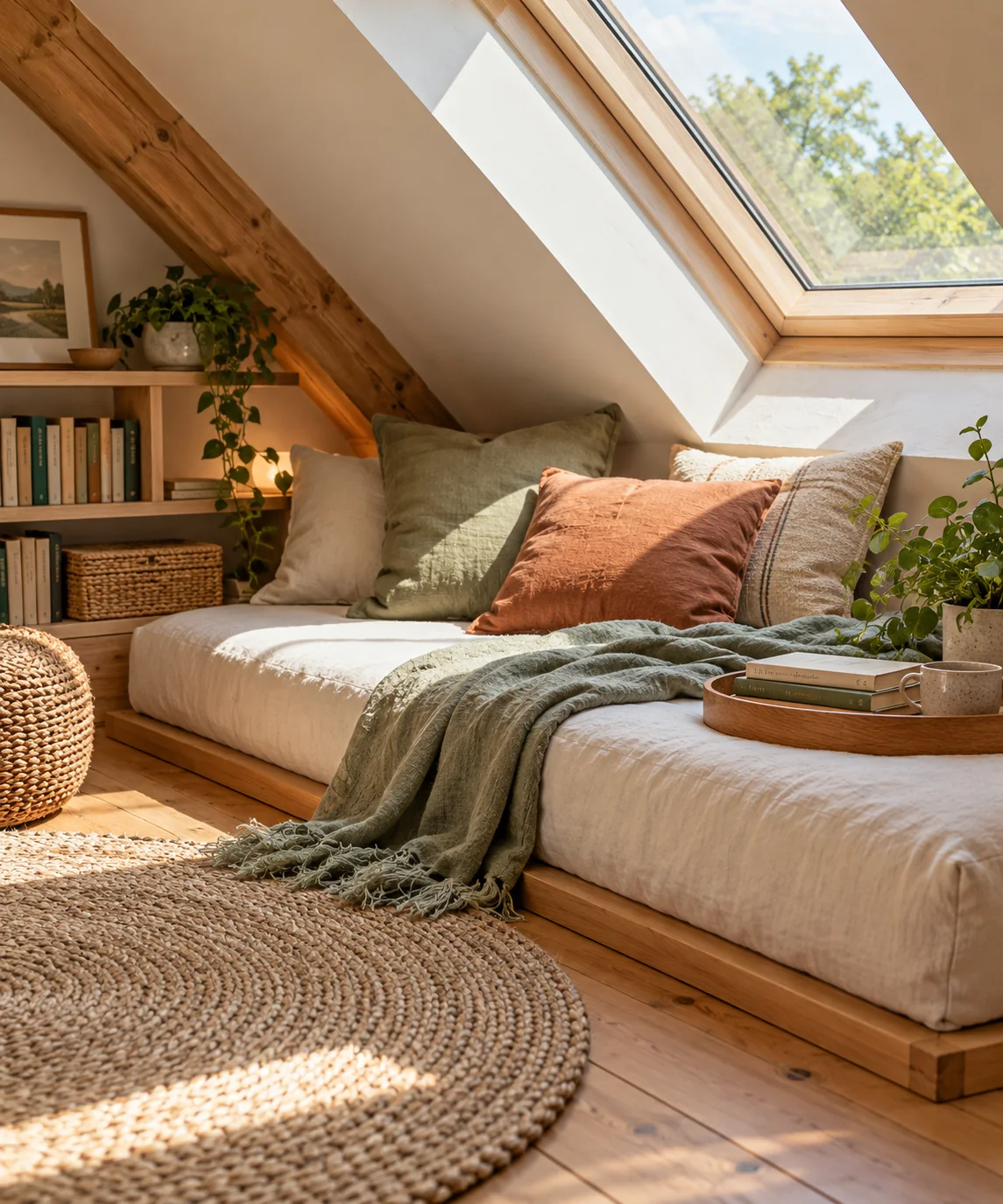 AI-generated editorial image inspired by reading corners