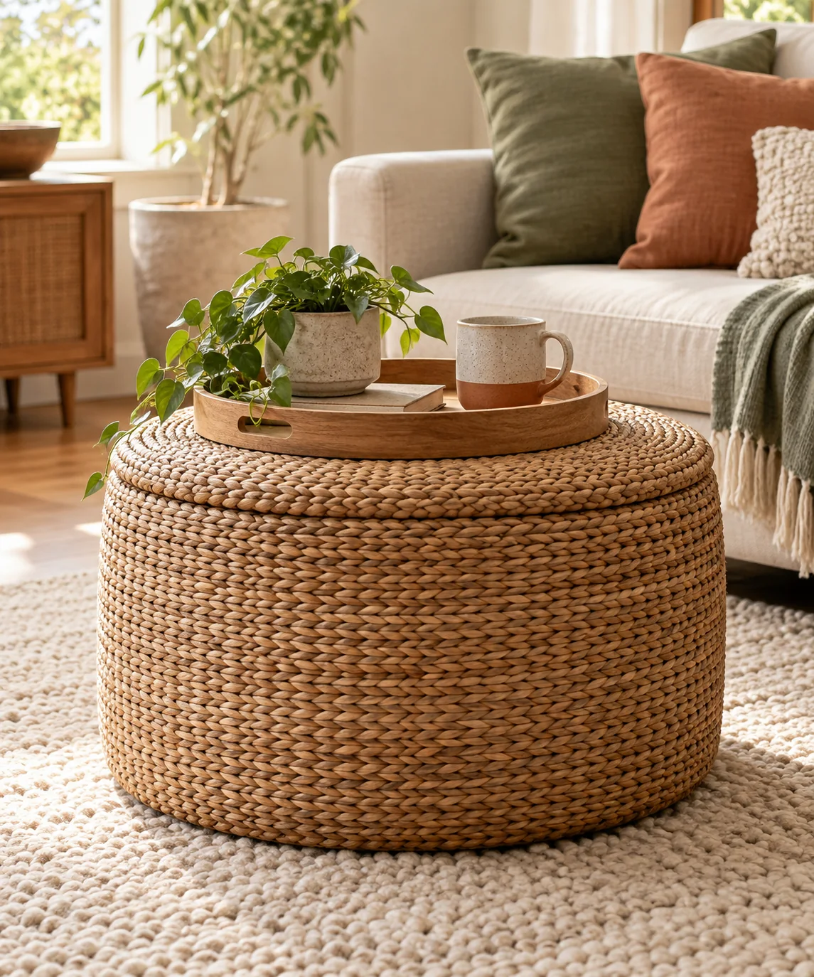AI-generated editorial image inspired by rental-friendly decor