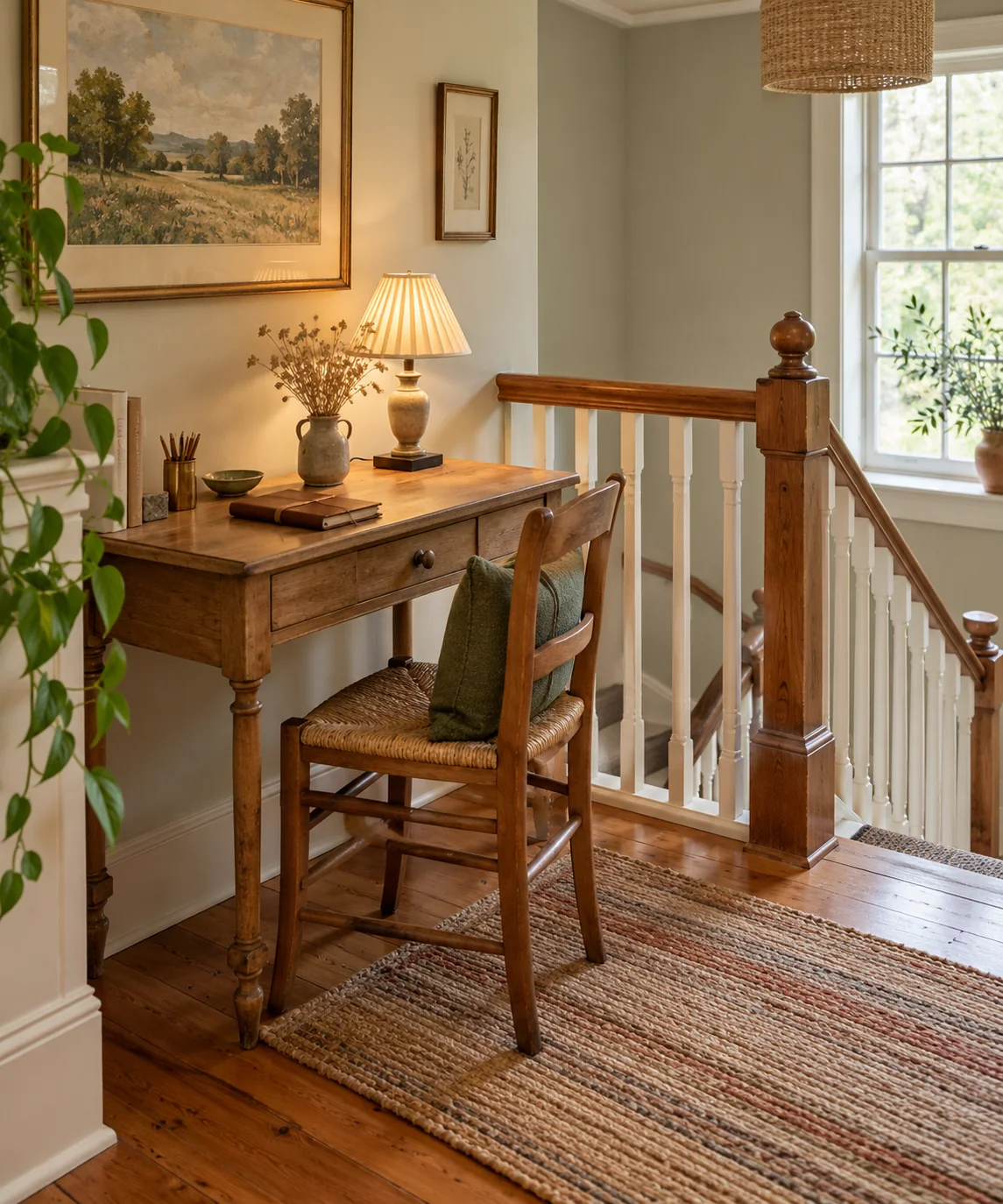 AI-generated editorial image inspired by compact home offices