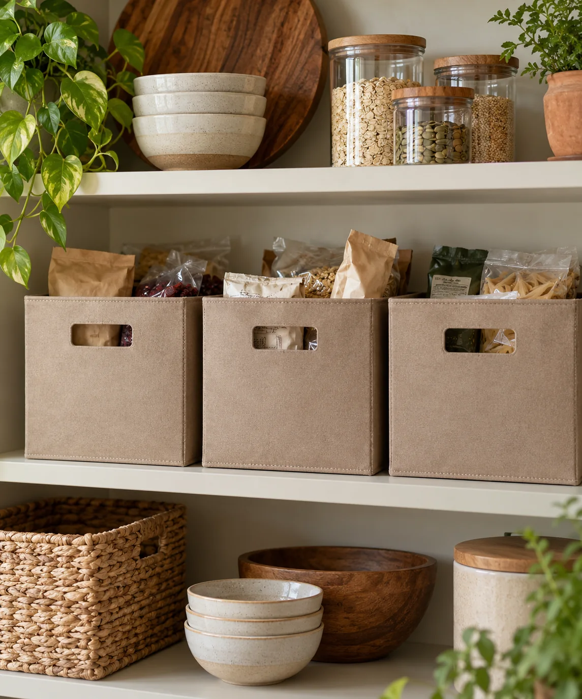 AI-generated editorial image inspired by pantry organization