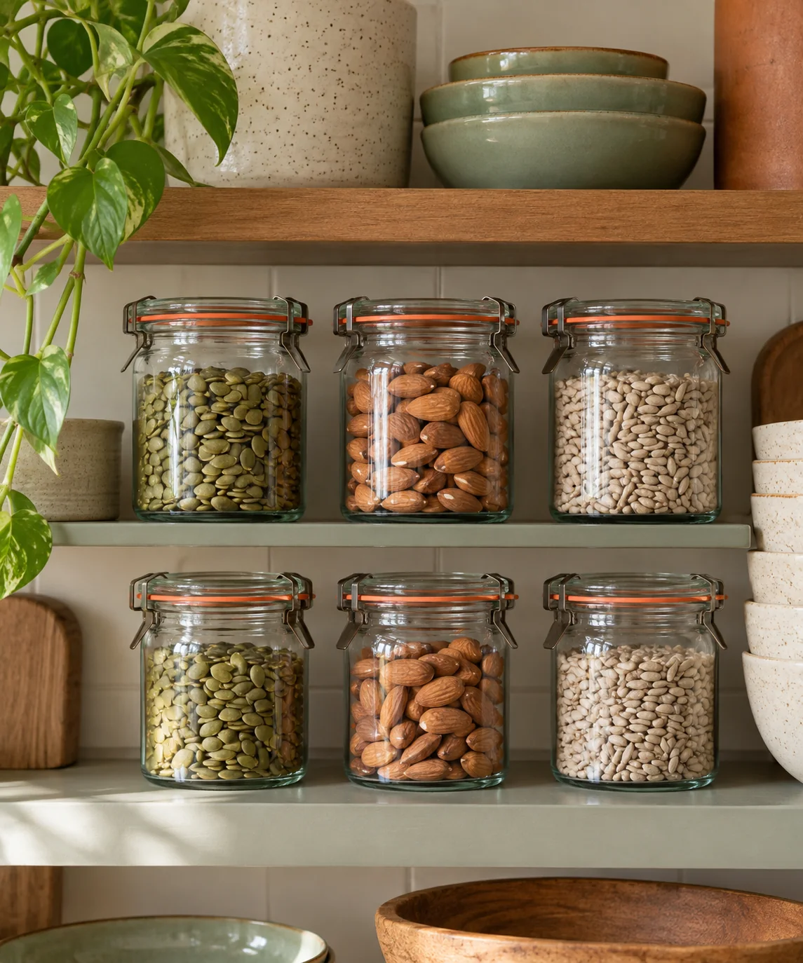 AI-generated editorial image inspired by pantry organization
