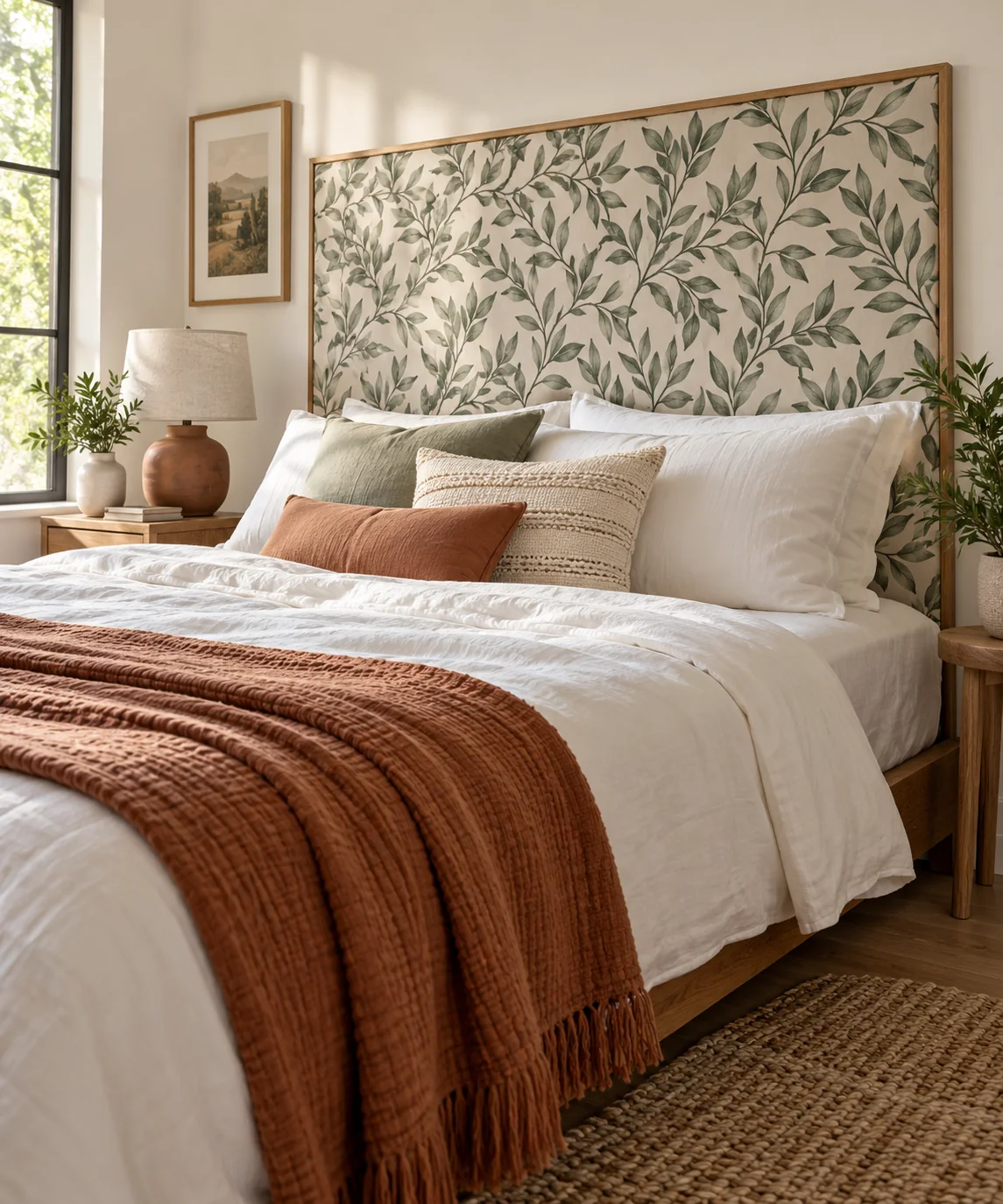 AI-generated editorial image inspired by rental-friendly decor