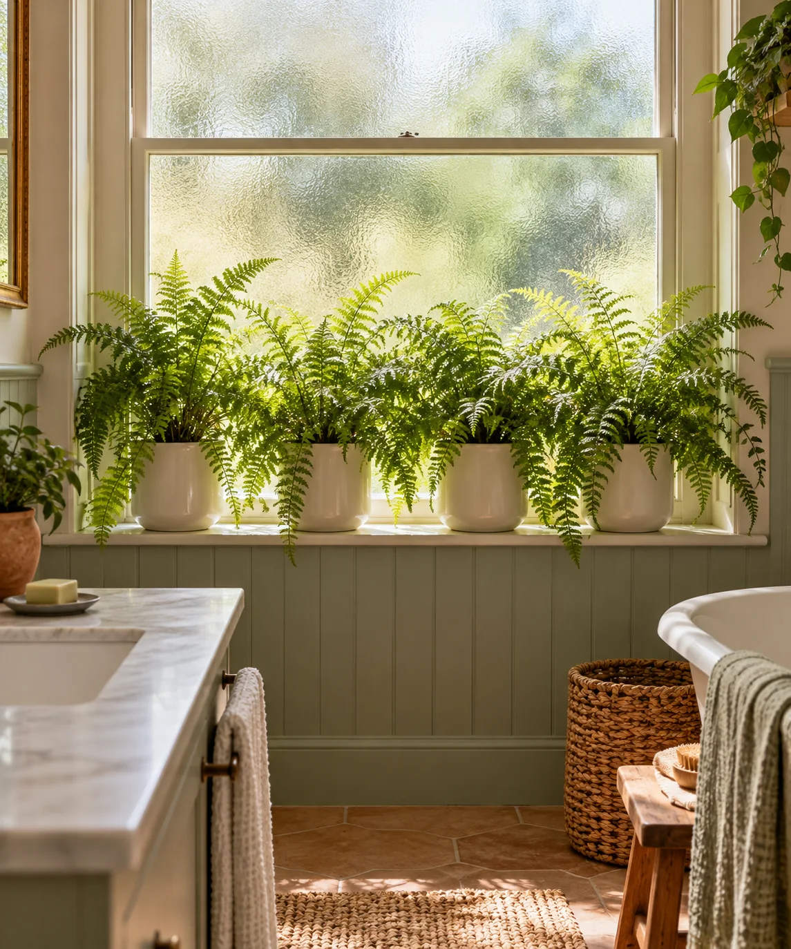 AI-generated editorial image inspired by indoor plant styling