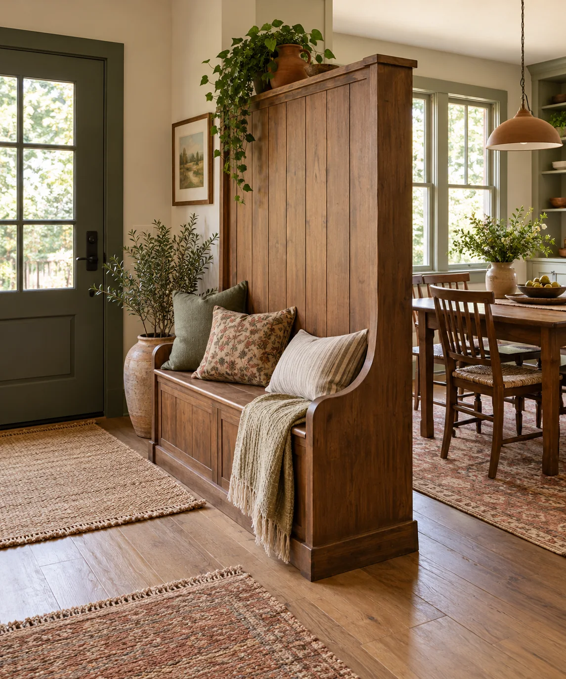 AI-generated editorial image inspired by dining nooks