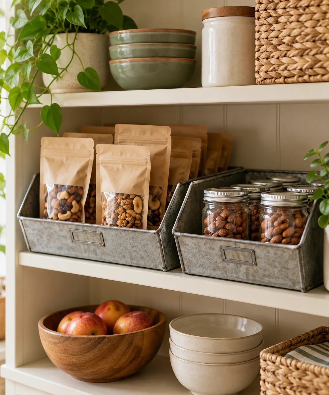 AI-generated editorial image inspired by pantry organization