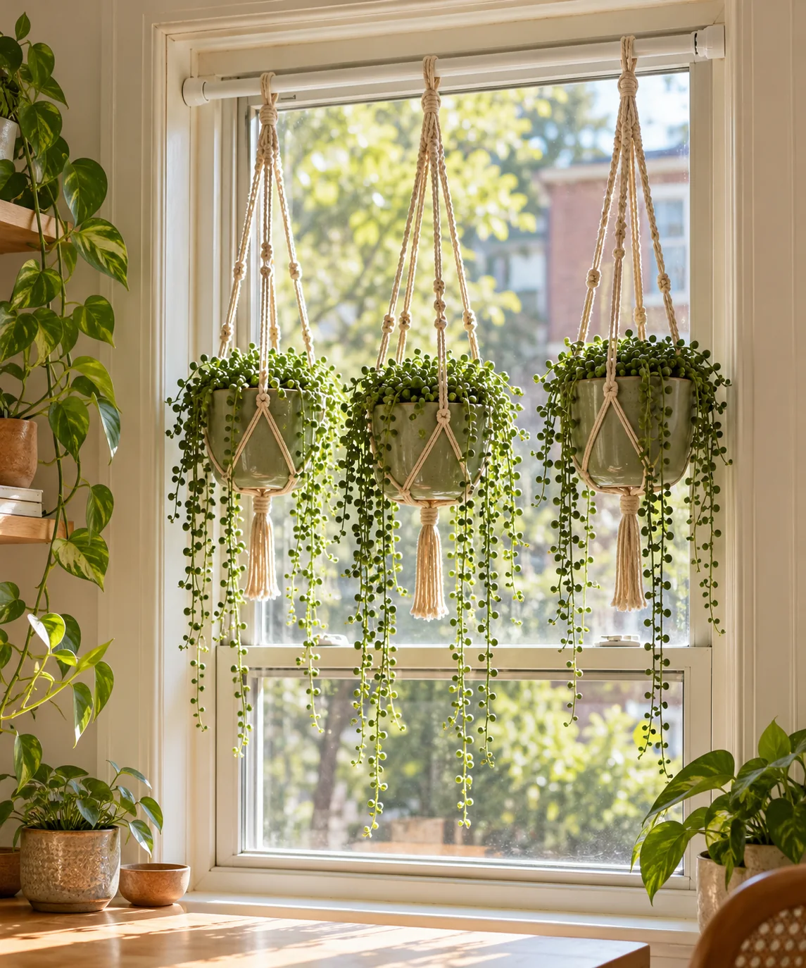 AI-generated editorial image inspired by sage and cream interiors