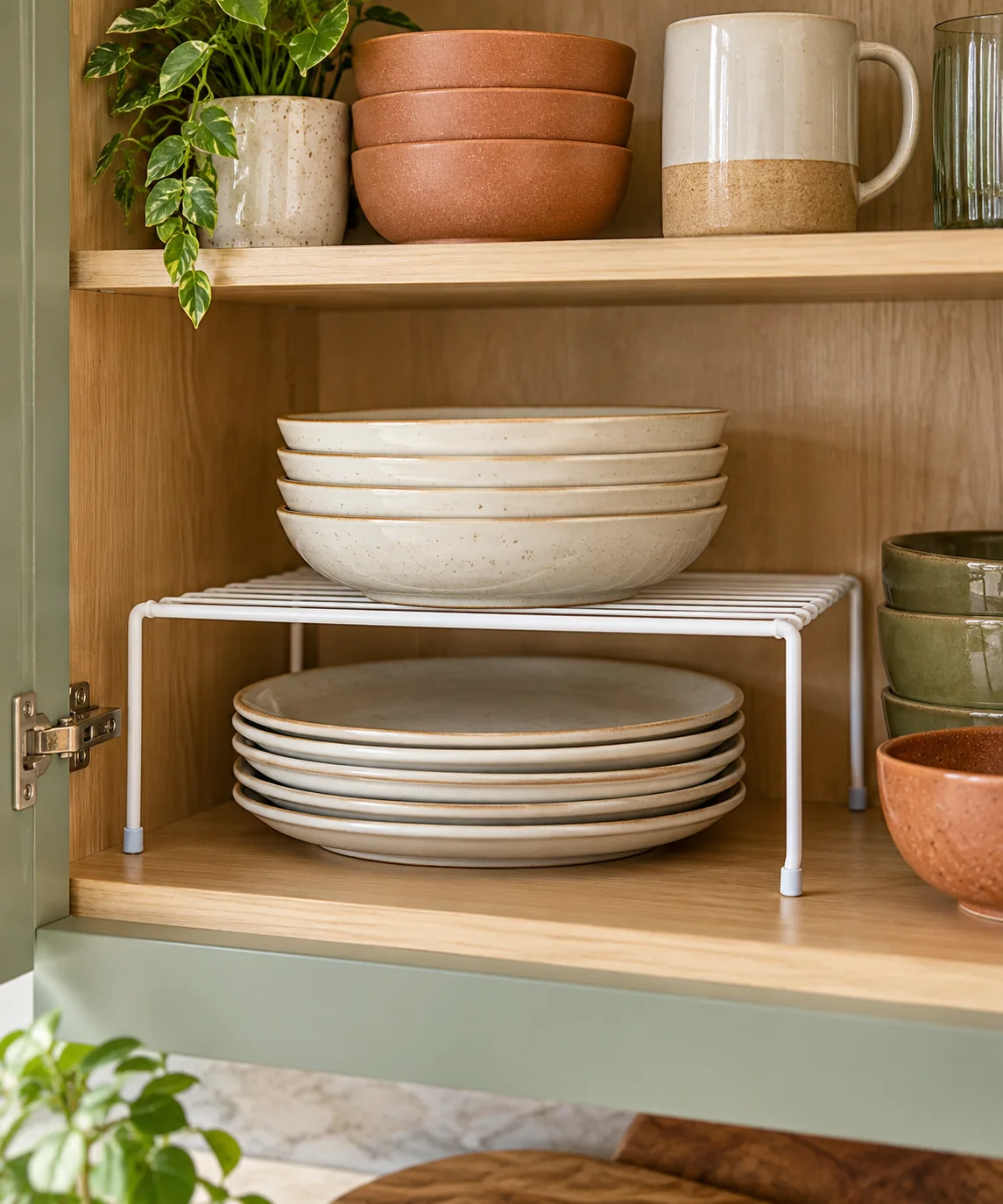 AI-generated editorial image inspired by rental-friendly decor