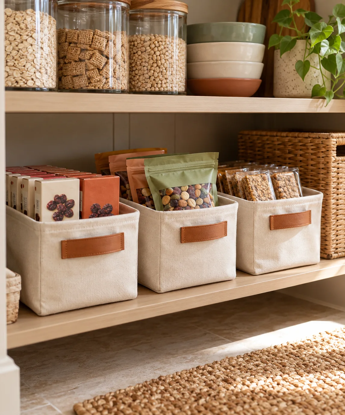 AI-generated editorial image inspired by pantry organization
