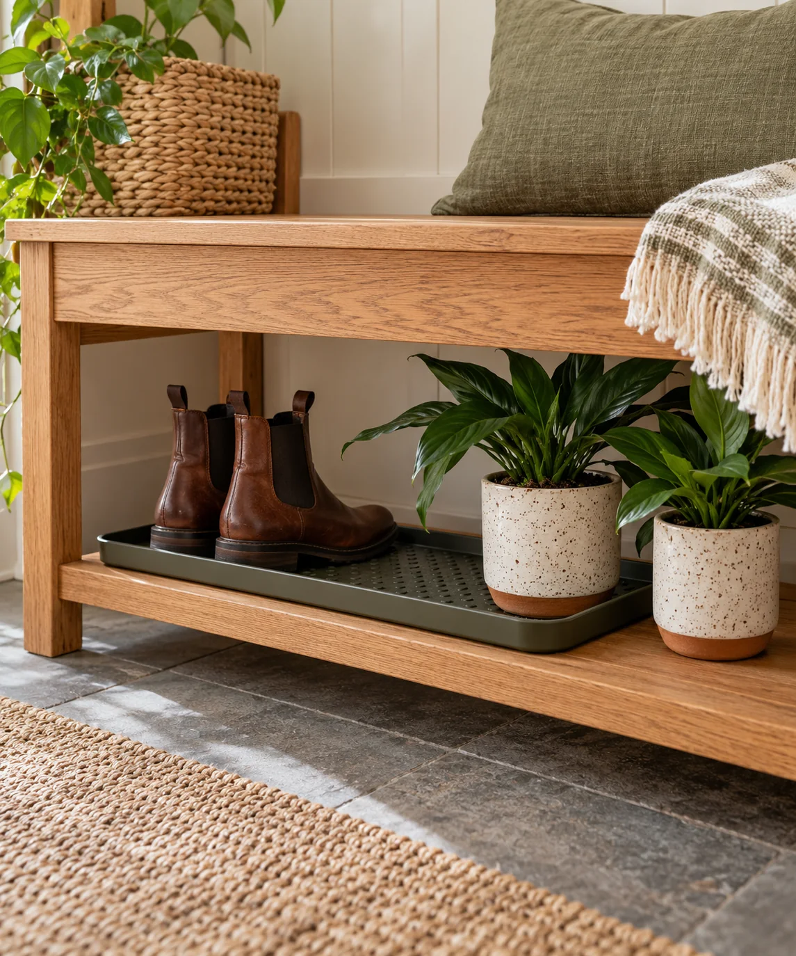 AI-generated editorial image inspired by indoor plant styling