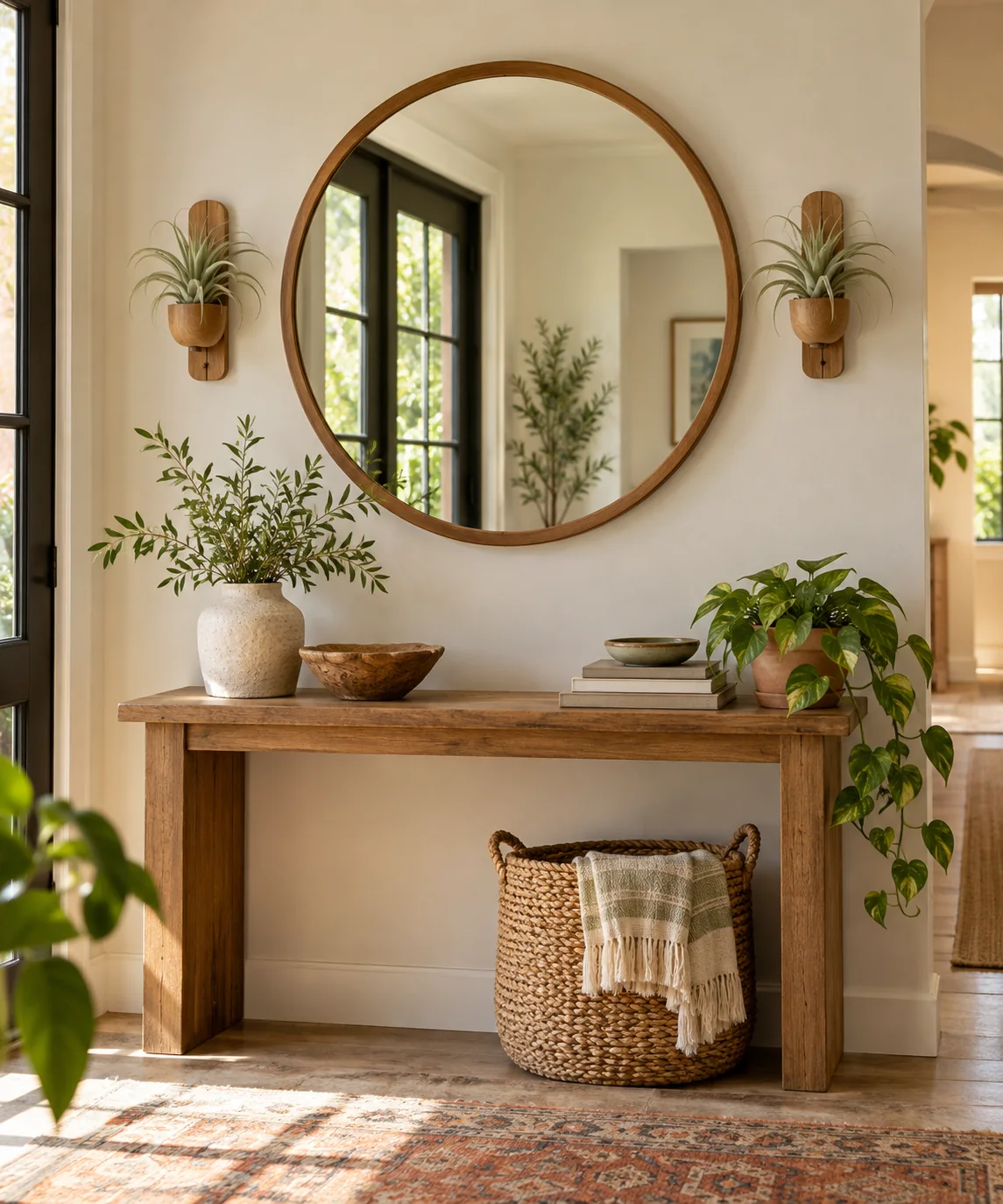 AI-generated editorial image inspired by indoor plant styling