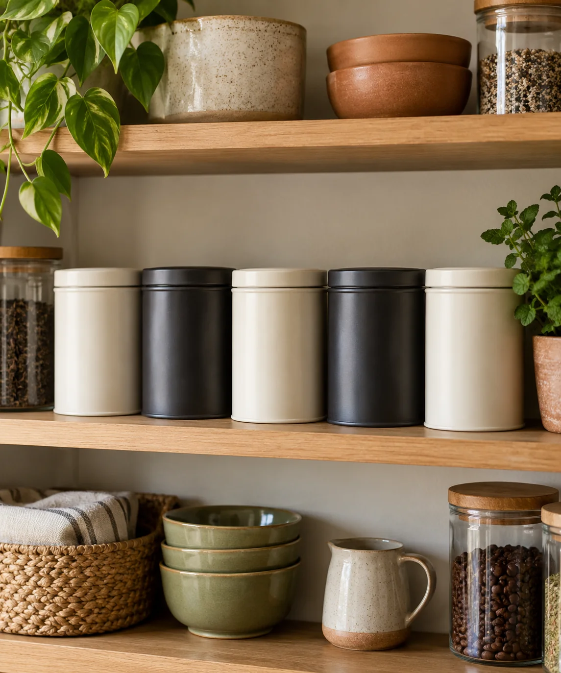 AI-generated editorial image inspired by pantry organization