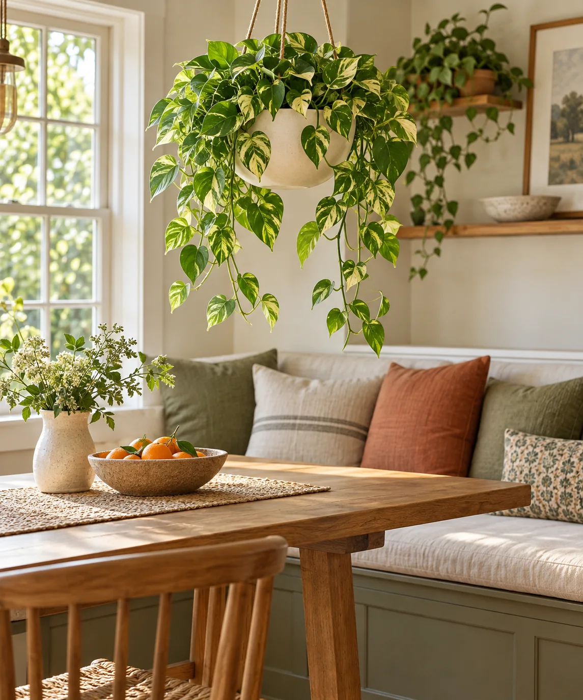 AI-generated editorial image inspired by indoor plant styling