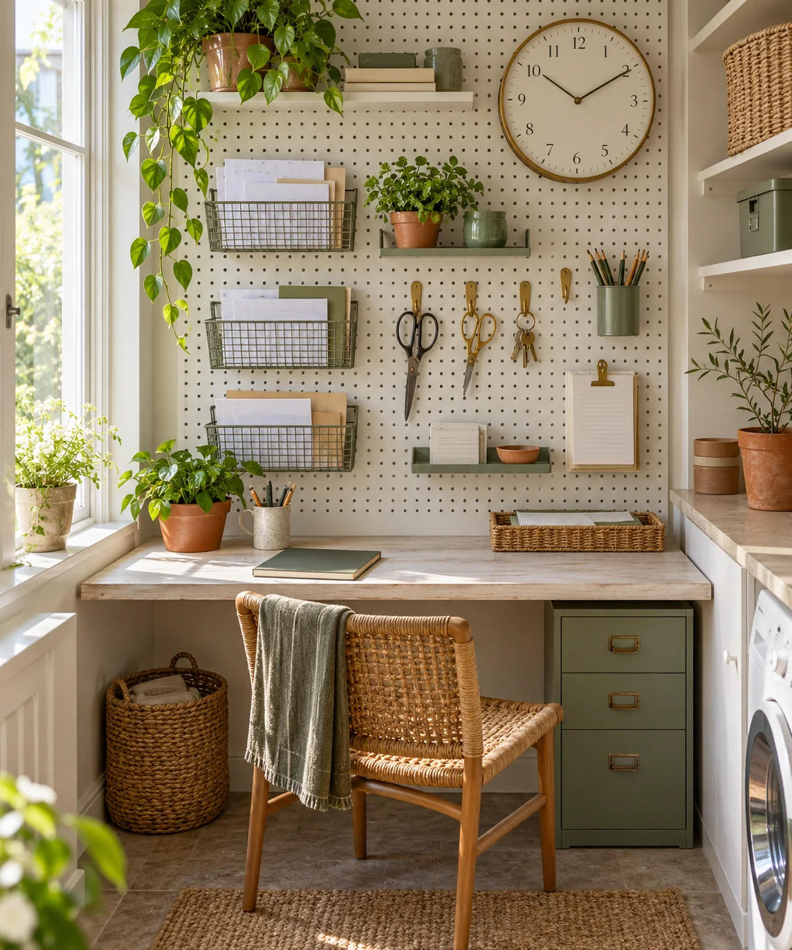AI-generated editorial image inspired by compact home offices