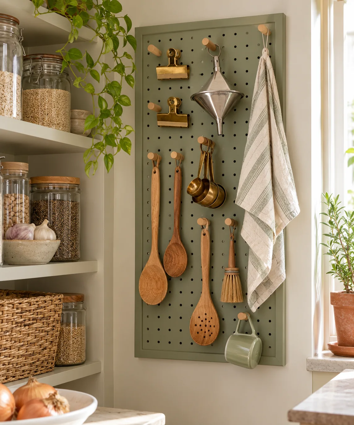 AI-generated editorial image inspired by pantry organization
