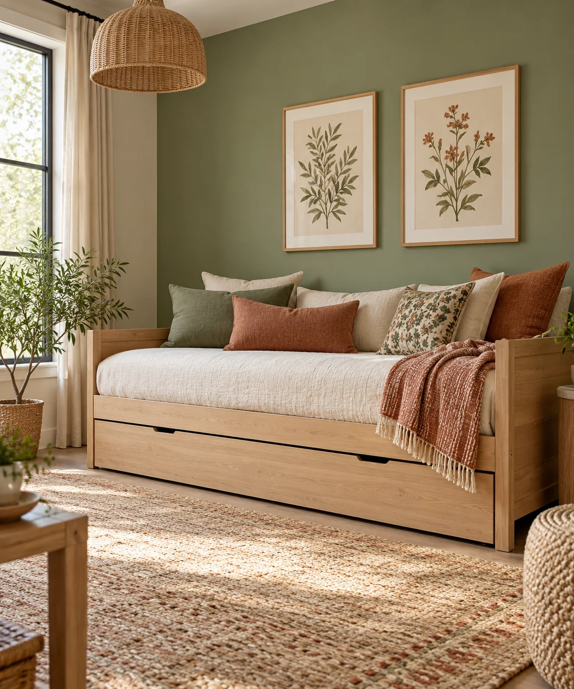 AI-generated editorial image inspired by small bedroom layouts