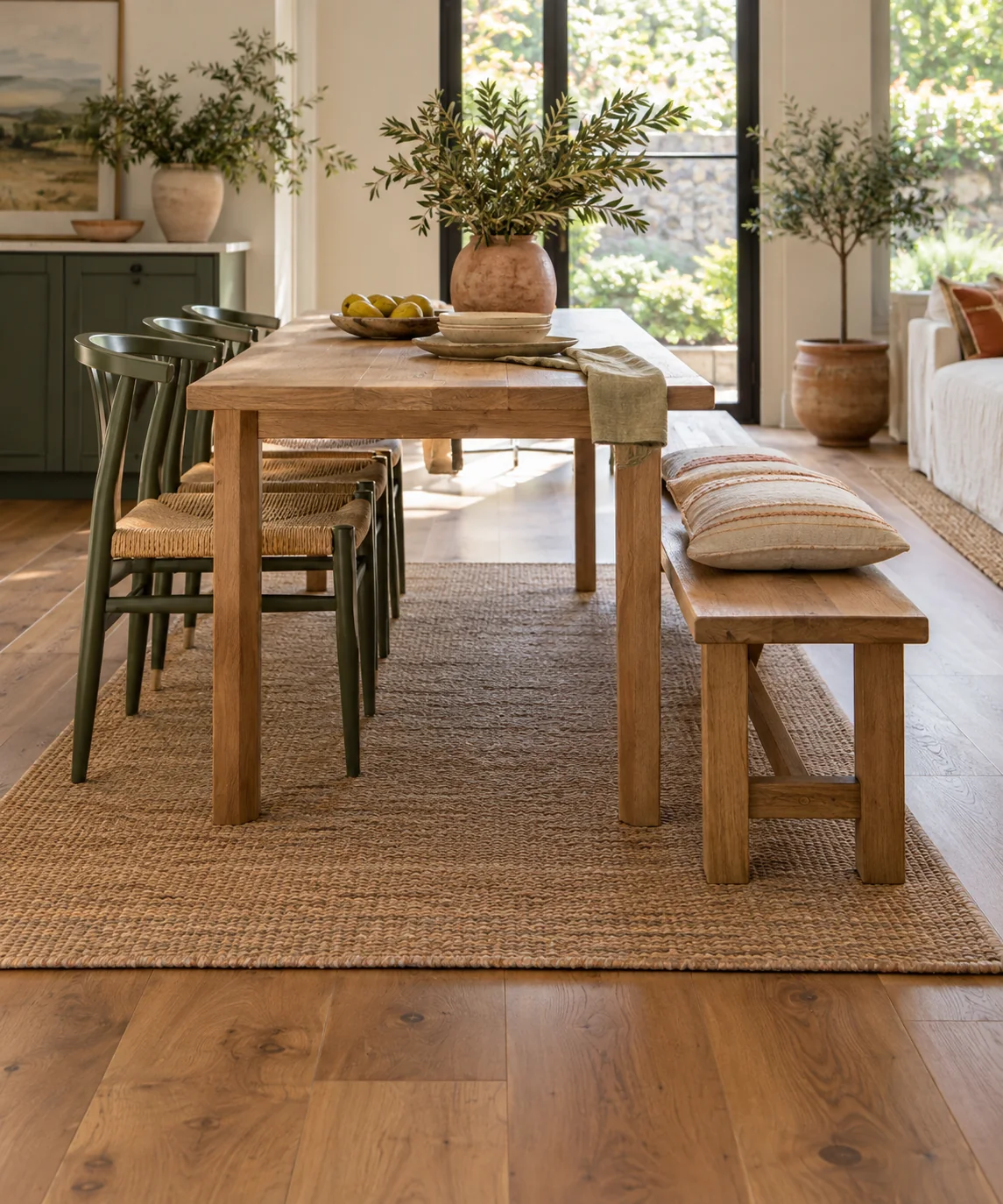 AI-generated editorial image inspired by dining nooks