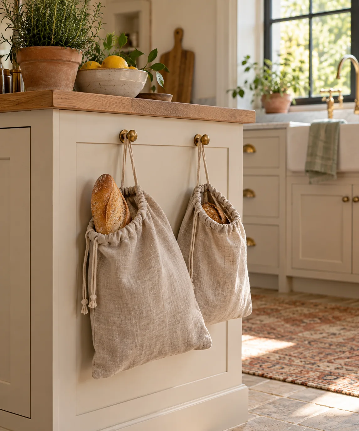 AI-generated editorial image inspired by small kitchen organization