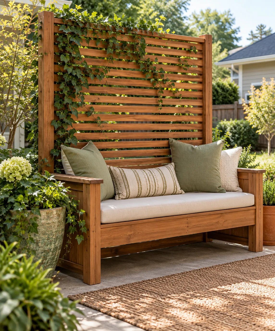 AI-generated editorial image inspired by patio seating ideas