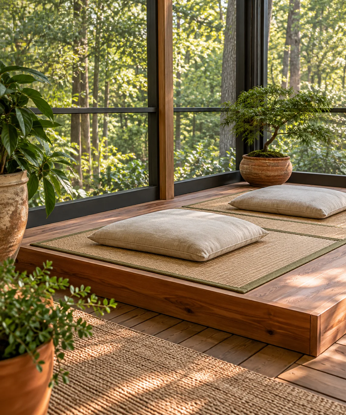 AI-generated editorial image inspired by patio seating ideas