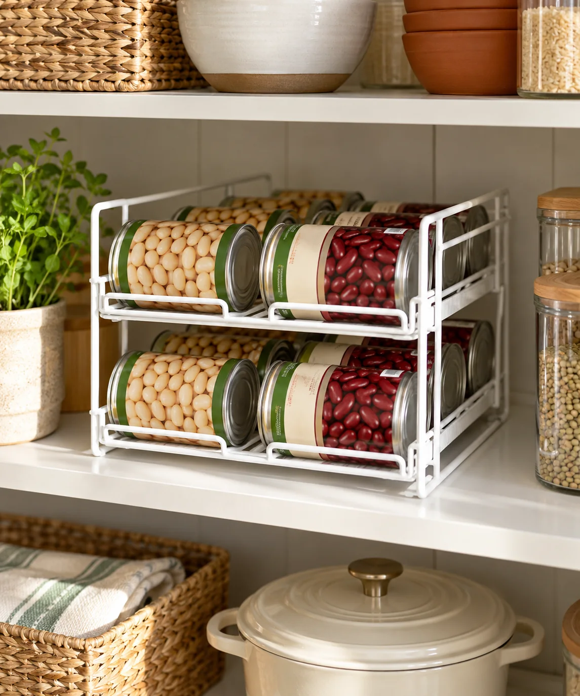 AI-generated editorial image inspired by pantry organization
