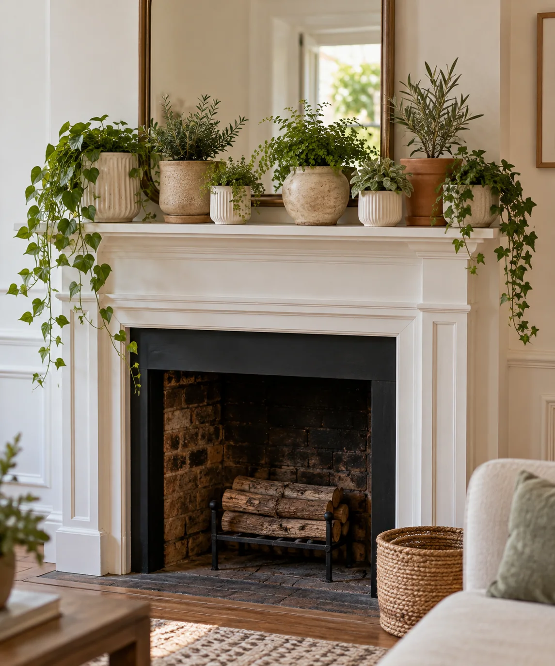 AI-generated editorial image inspired by indoor plant styling