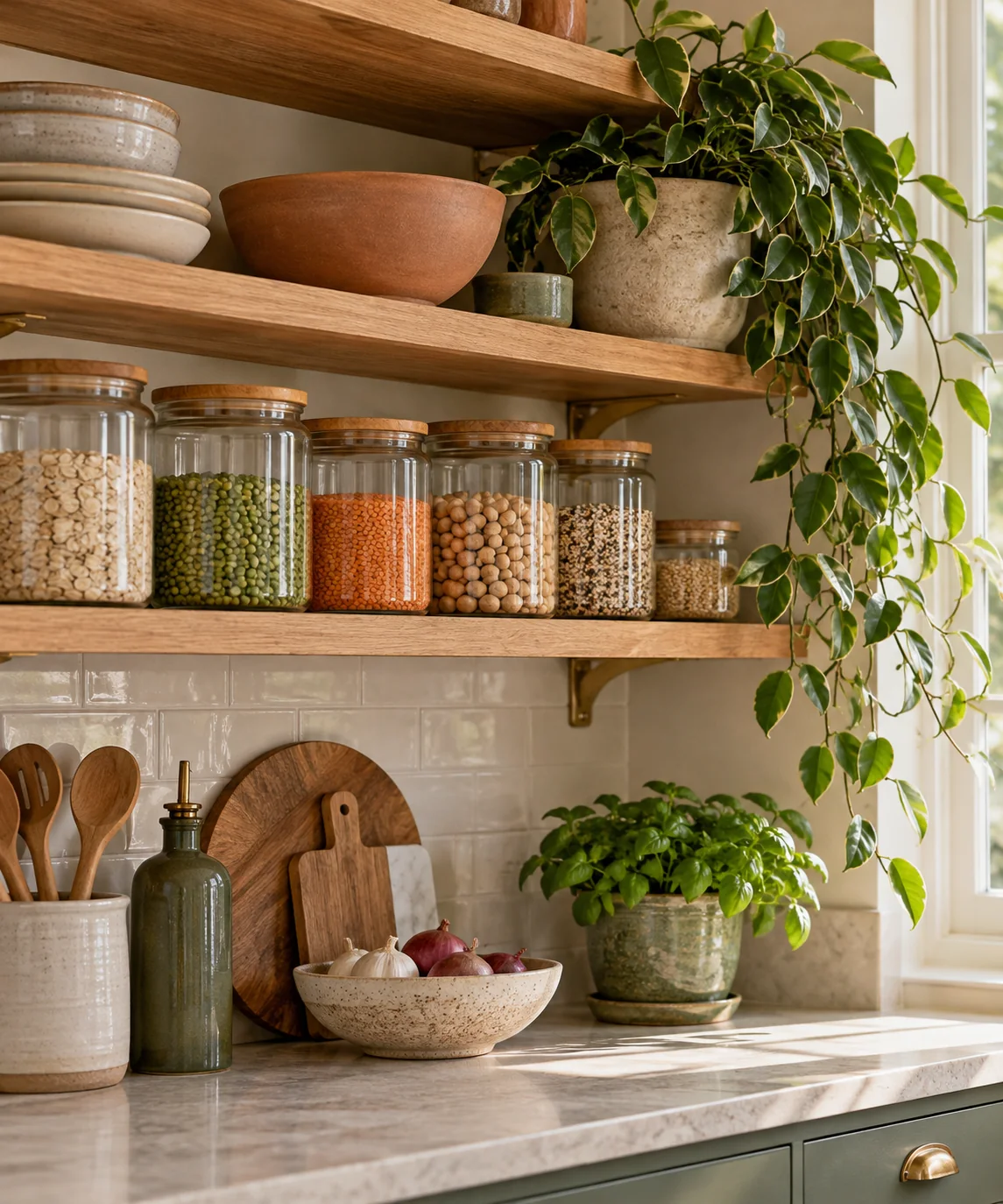 AI-generated editorial image inspired by indoor plant styling