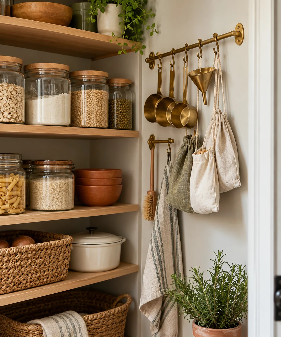 AI-generated editorial image inspired by pantry organization