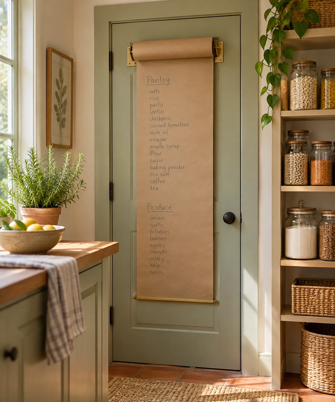 AI-generated editorial image inspired by pantry organization