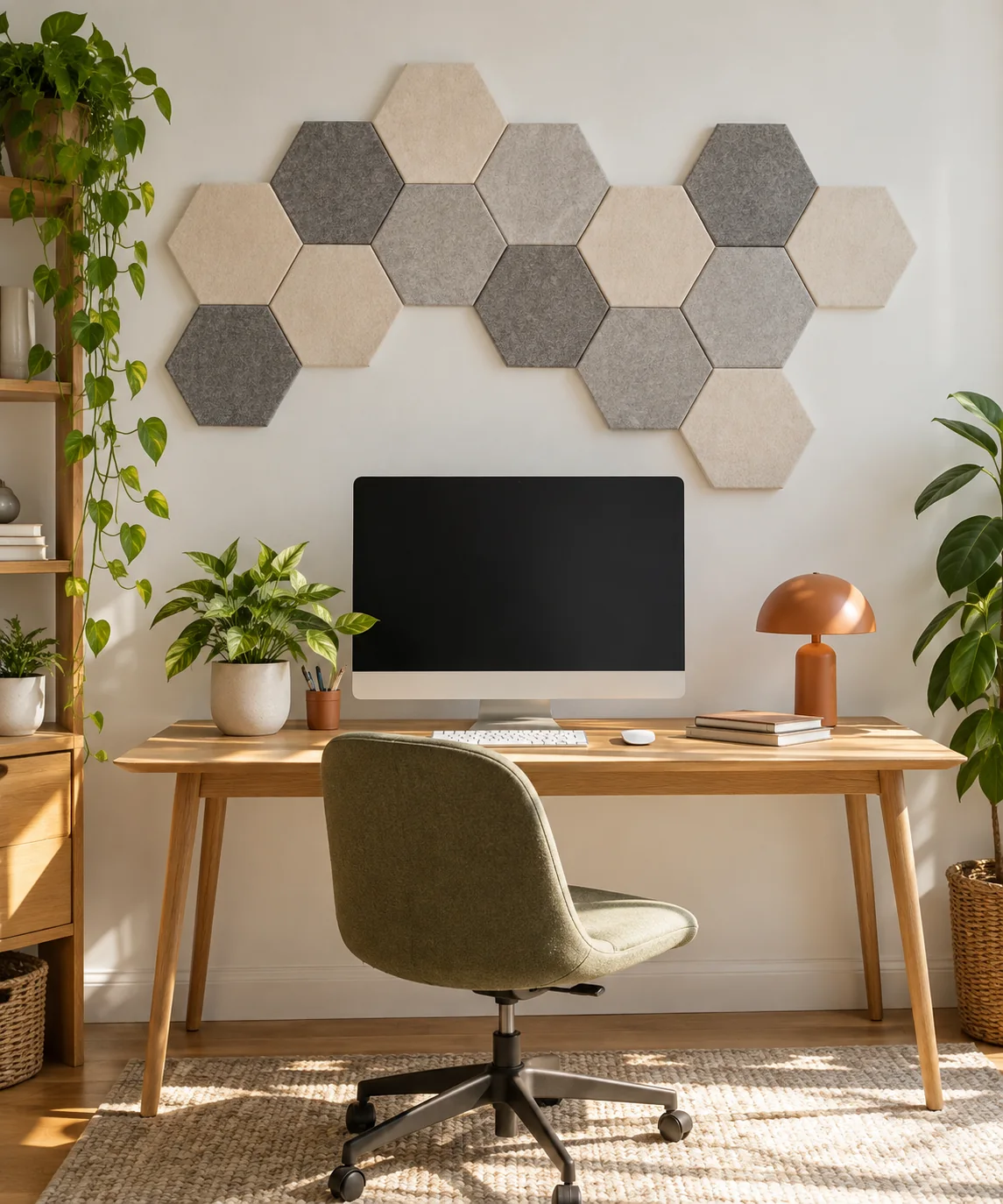 AI-generated editorial image inspired by rental-friendly decor