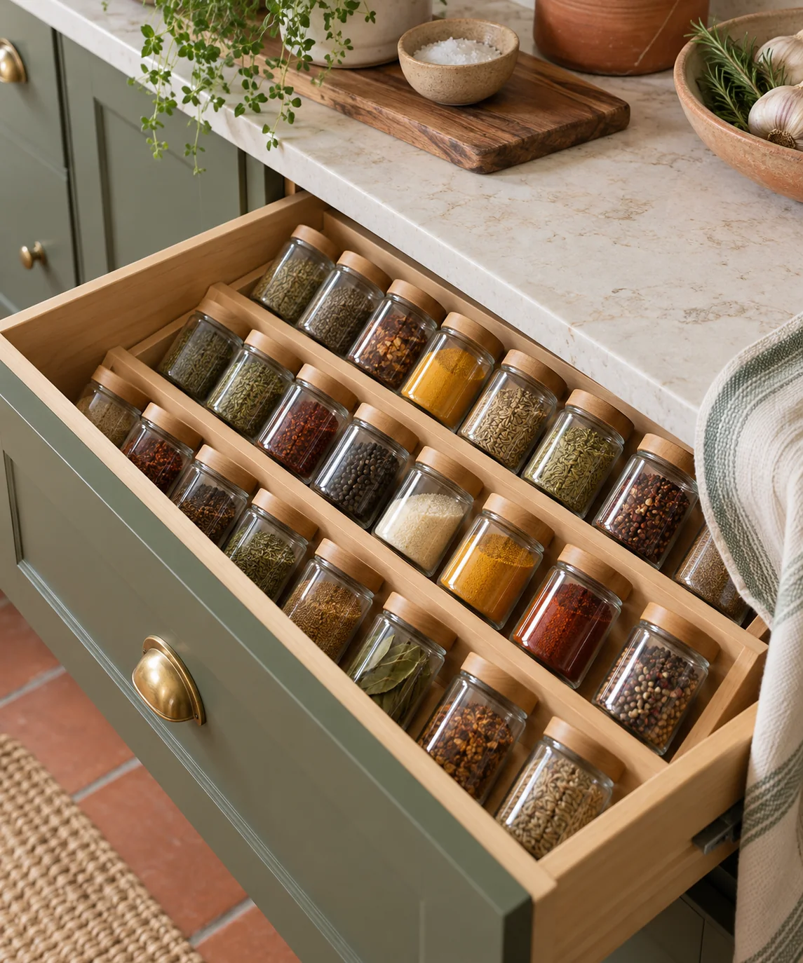 AI-generated editorial image inspired by pantry organization