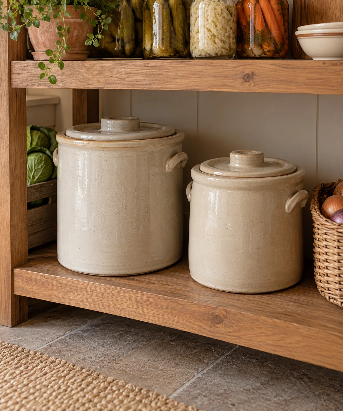 AI-generated editorial image inspired by pantry organization