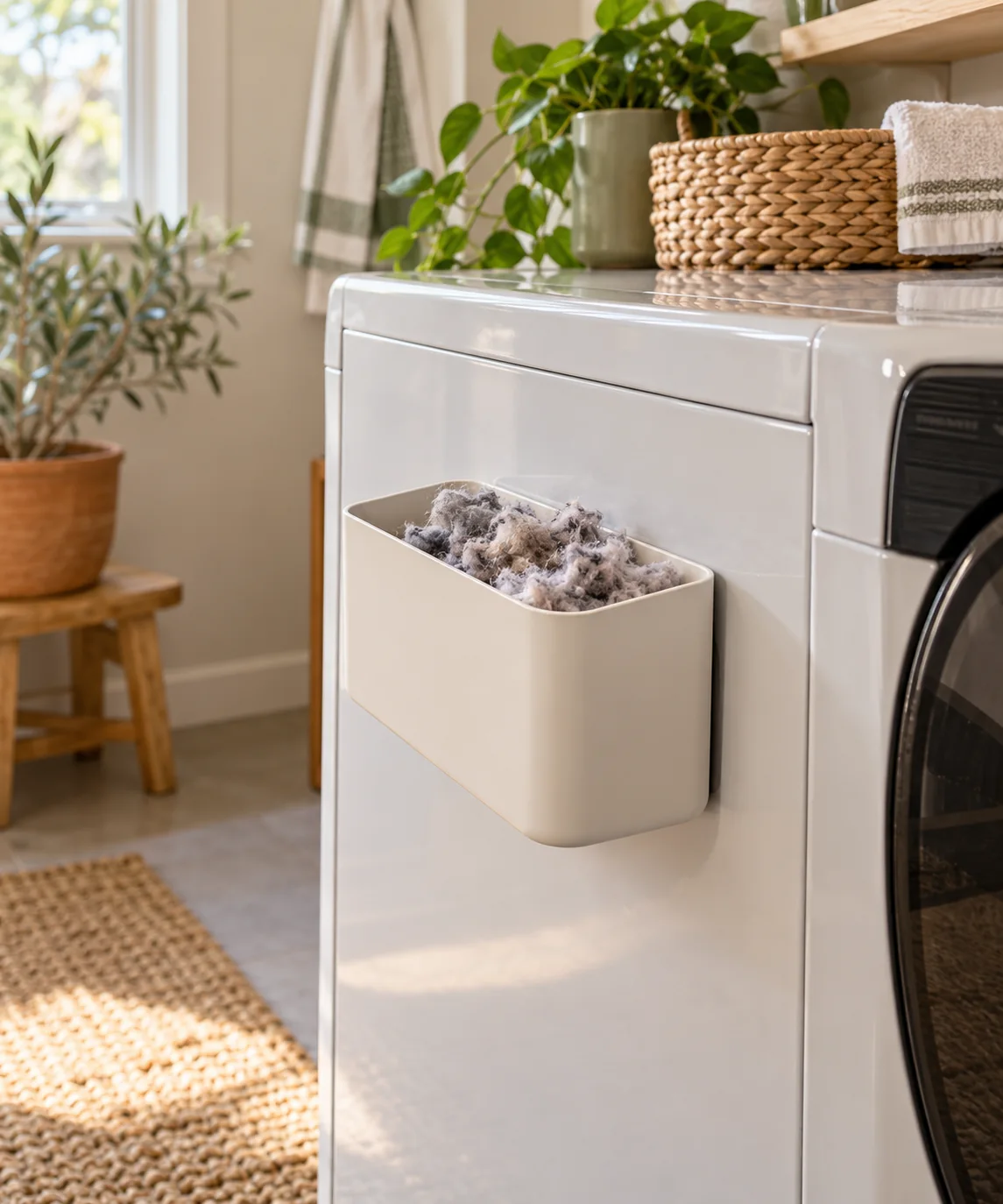 AI-generated editorial image inspired by laundry space organization