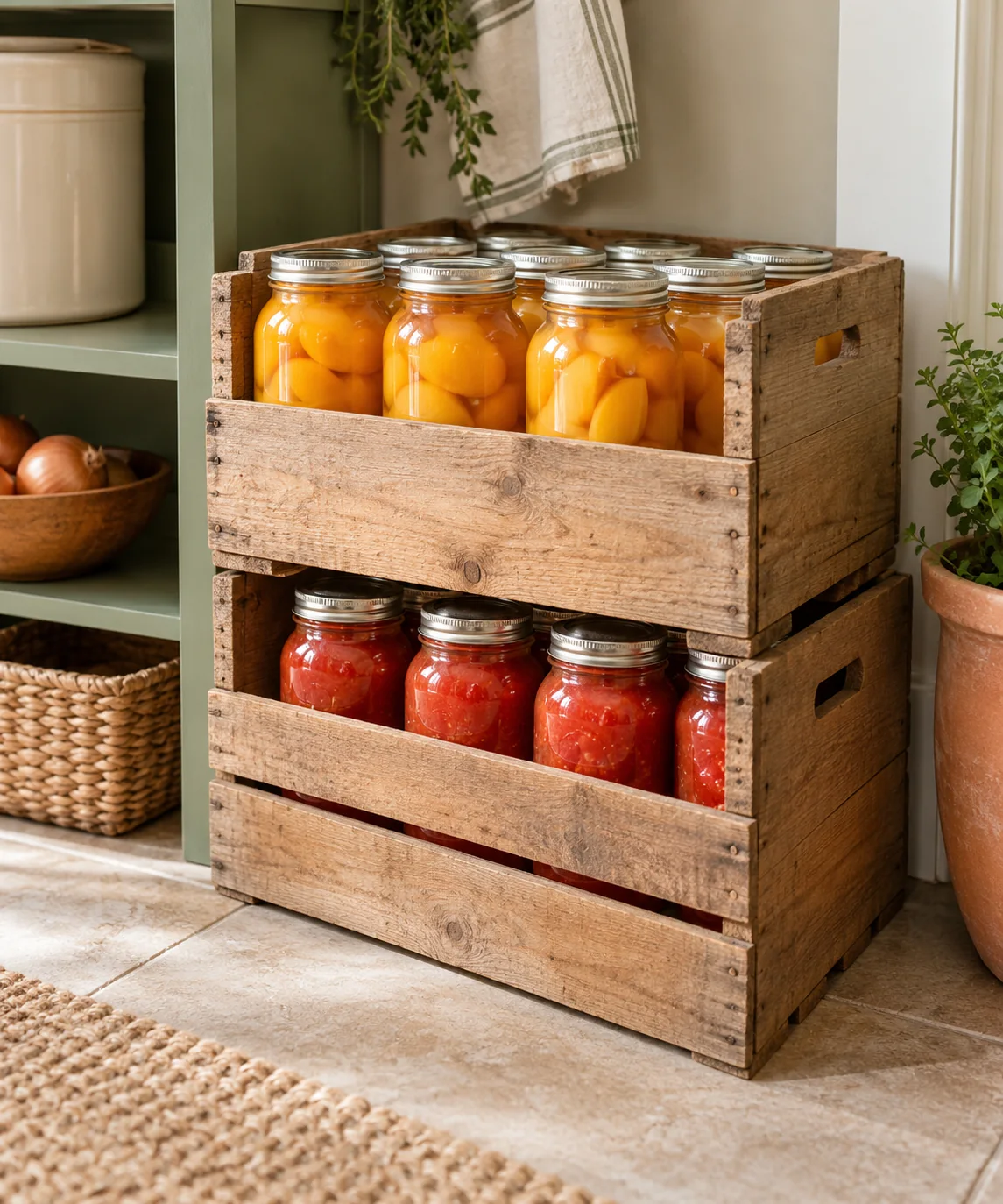 AI-generated editorial image inspired by pantry organization