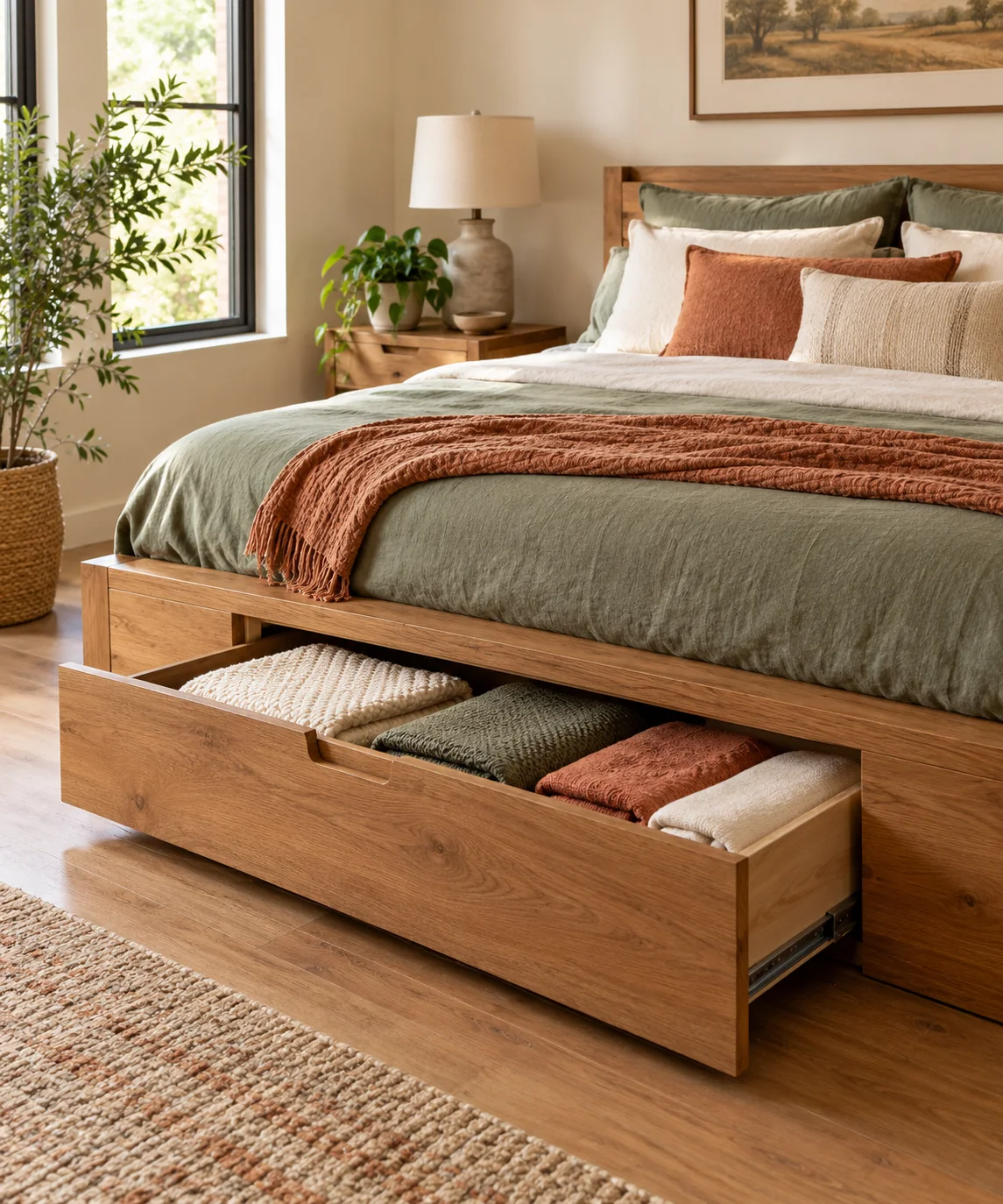 AI-generated editorial image inspired by small bedroom layouts