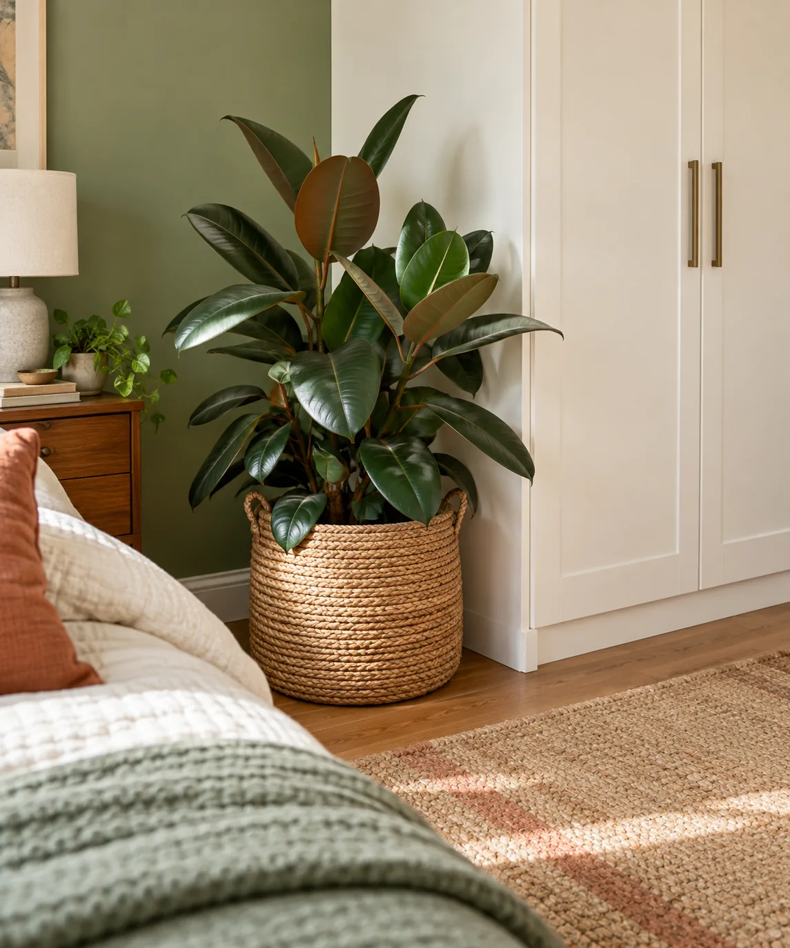 AI-generated editorial image inspired by indoor plant styling
