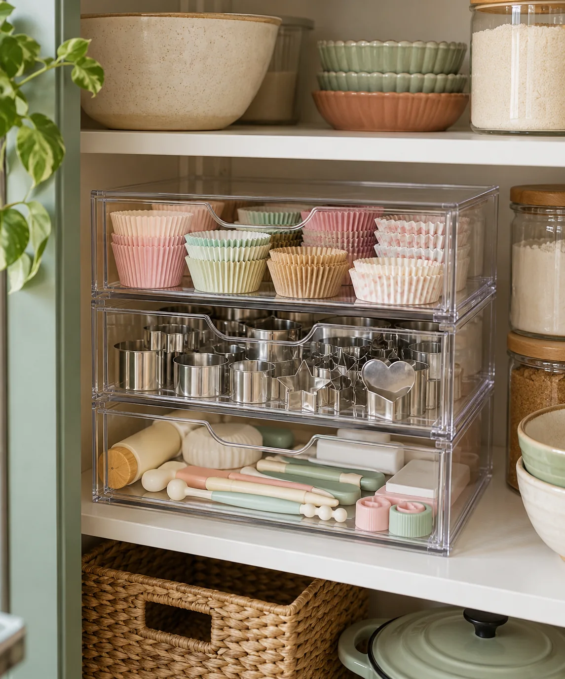 AI-generated editorial image inspired by pantry organization