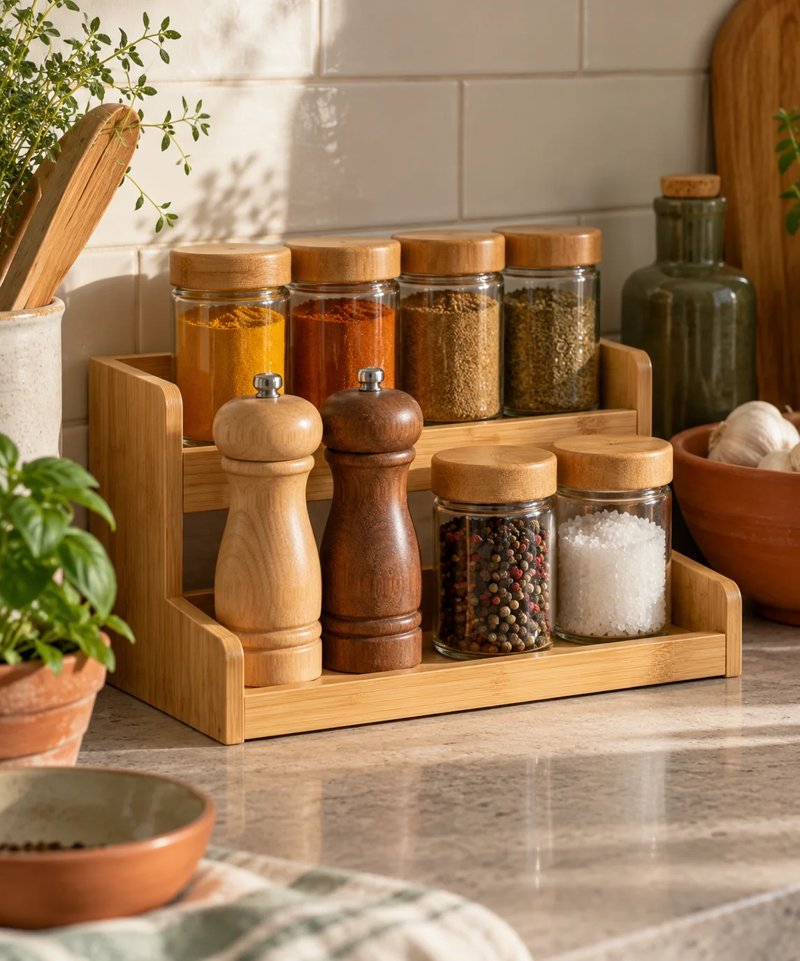 AI-generated editorial image inspired by pantry organization
