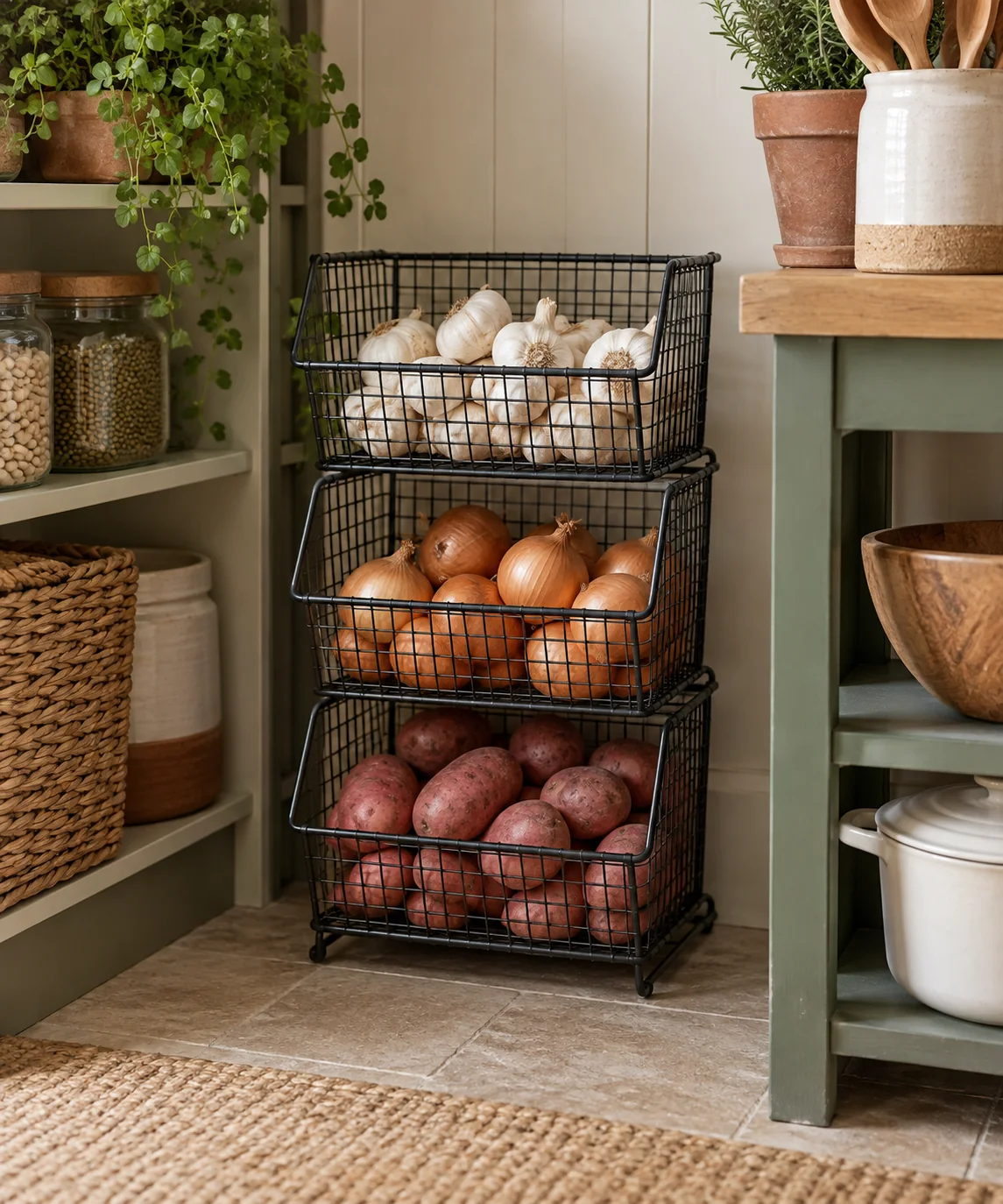 AI-generated editorial image inspired by rental-friendly decor