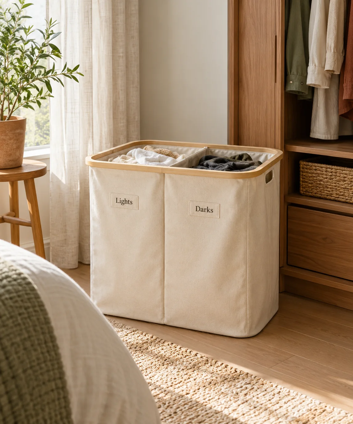 AI-generated editorial image inspired by rental-friendly decor