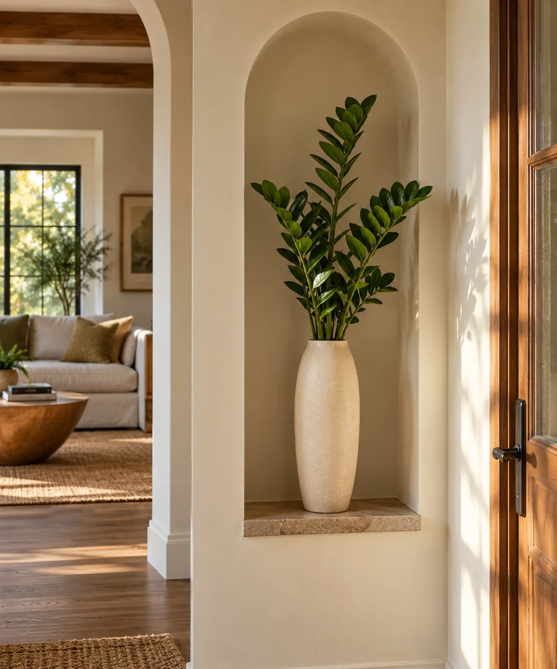 AI-generated editorial image inspired by indoor plant styling
