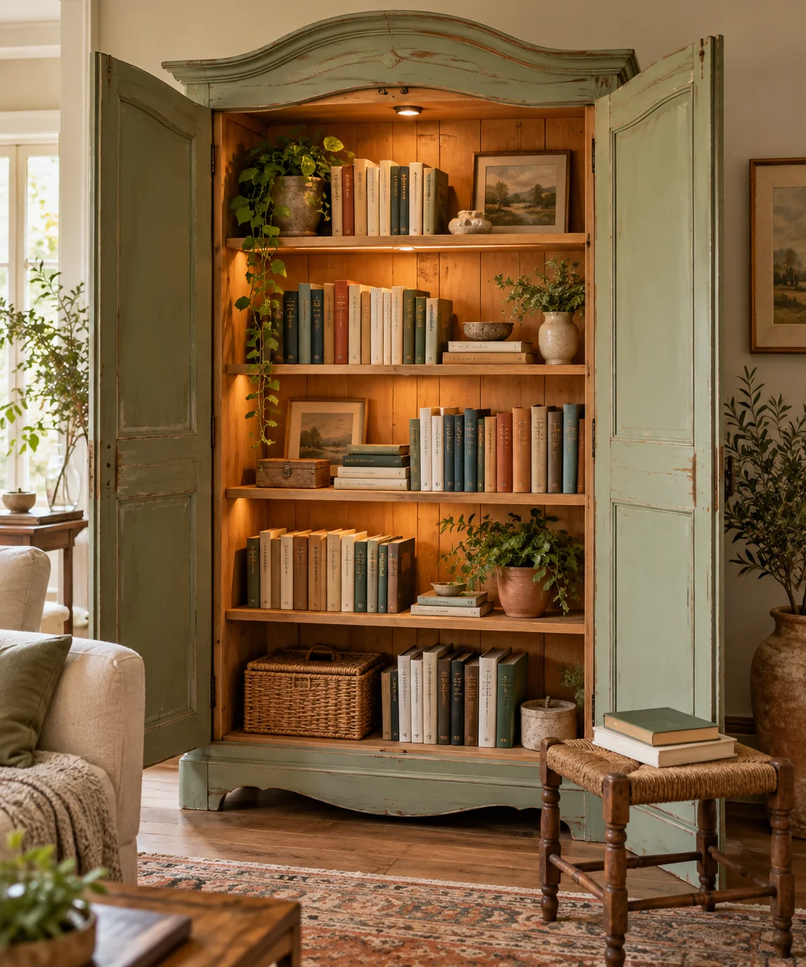 AI-generated editorial image inspired by reading corners