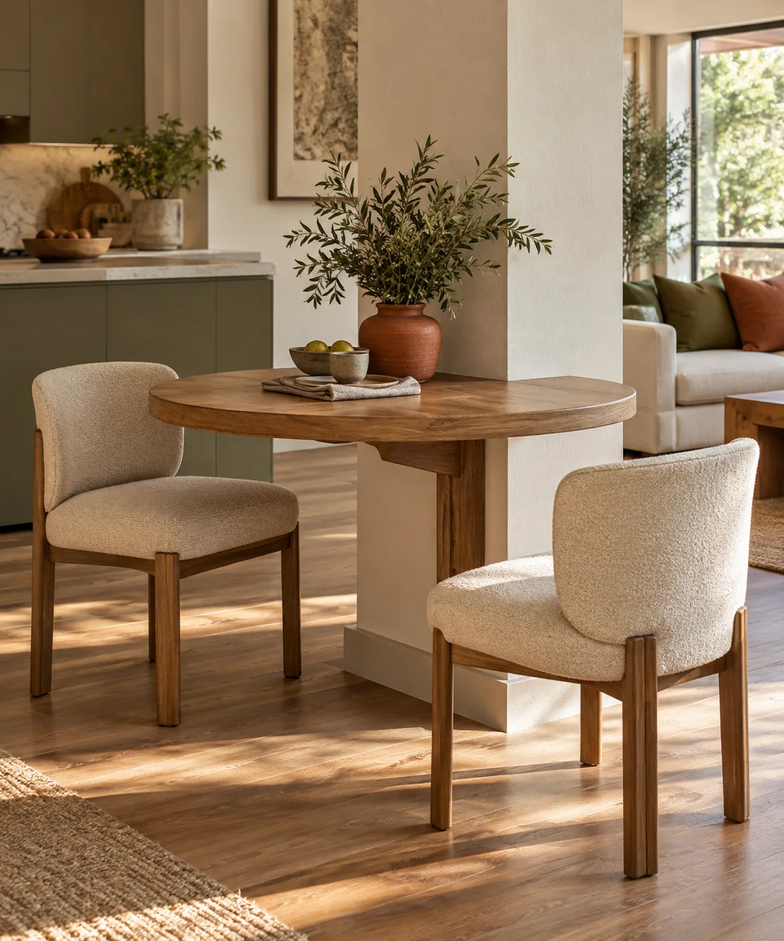 AI-generated editorial image inspired by dining nooks
