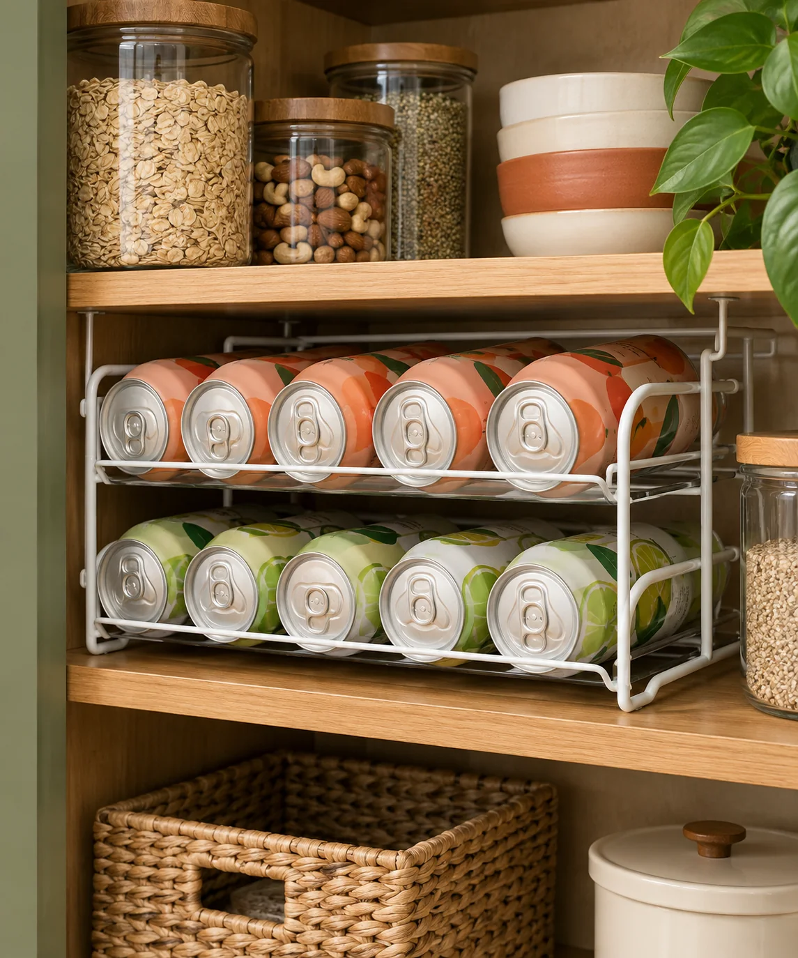 AI-generated editorial image inspired by small kitchen organization